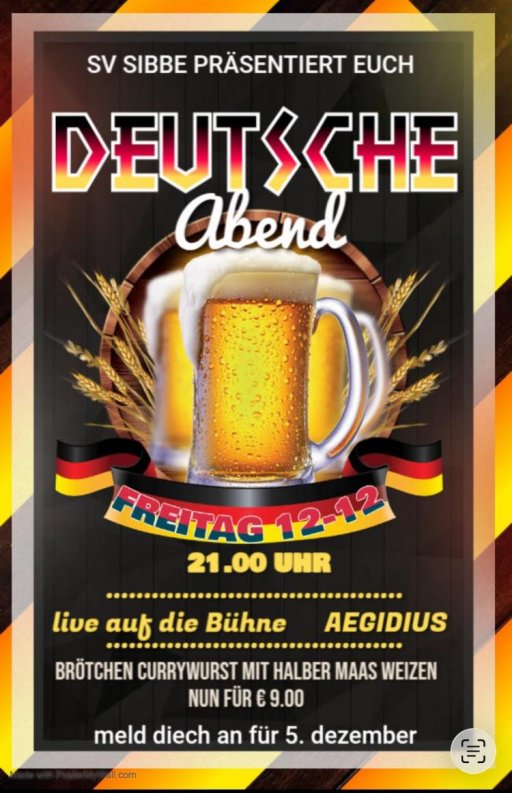 Deutscher Abend bei esvau Sibbe